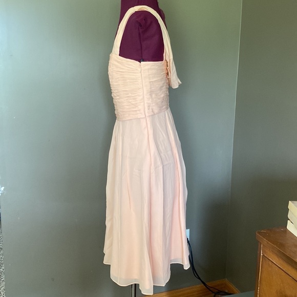 Ann Taylor Peach Silk Chiffon Dress - Picture 5 of 11